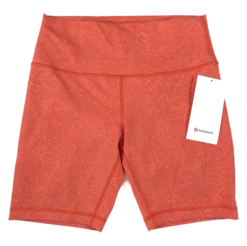 •LULULEMON• Wunder Train High Rise Short 8" Coral